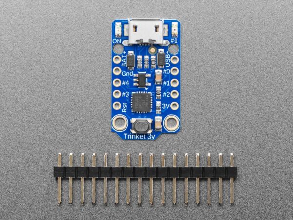 Trinket - Mini Microcontroller - 3.3V Logic - MicroUSB