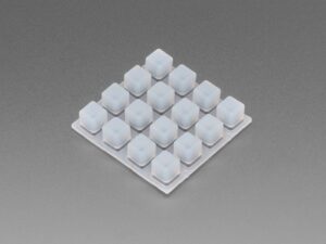 Silicone Elastomer 4x4 Button Keypad - for 3mm LEDs
