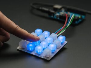Trellis Monochrome Driver PCB for 4x4 Keypad & 3mm LEDs