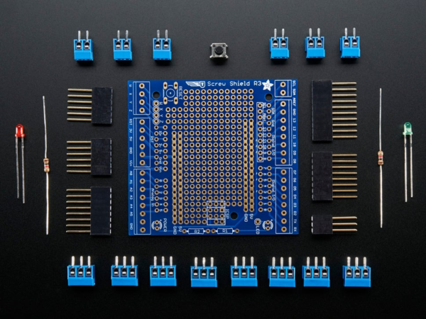 Proto-Screwshield (Wingshield) R3 Kit for Arduino