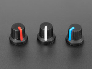 Potentiometer Knob - Soft Touch T18 - Red