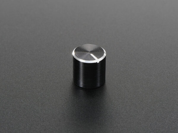 2058-01.jpg Slim Metal Potentiometer Knob - 10mm Diameter x 10mm - T18
