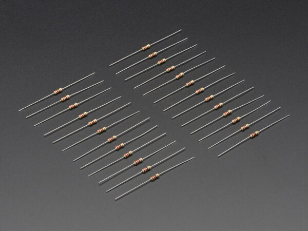Through-Hole Resistors - 220 ohm 5% 1/4W - Pack of 25