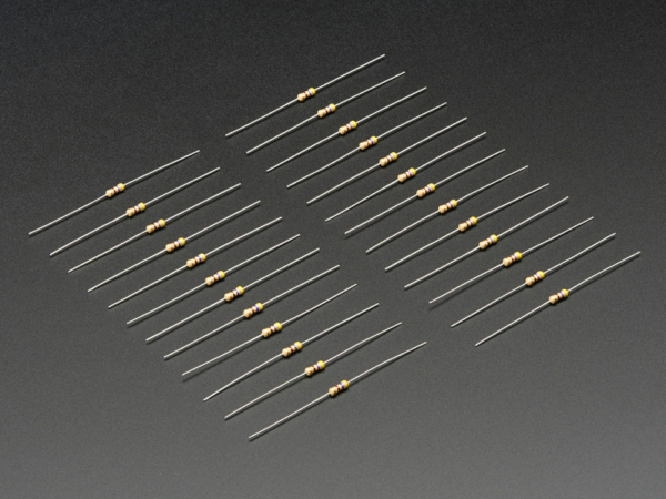 Through-Hole Resistors - 470 ohm 5% 1/4W - Pack of 25