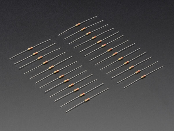 Through-Hole Resistors - 2.2K ohm 5% 1/4W - Pack of 25
