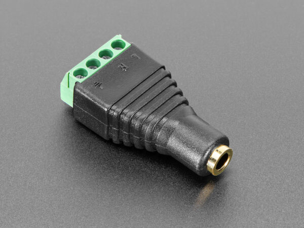 3.5mm (1/8") 4-Pole (TRRS) Audio Jack Terminal Block