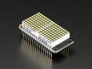 0.8" 8x16 LED Matrix FeatherWing Display Kit - White