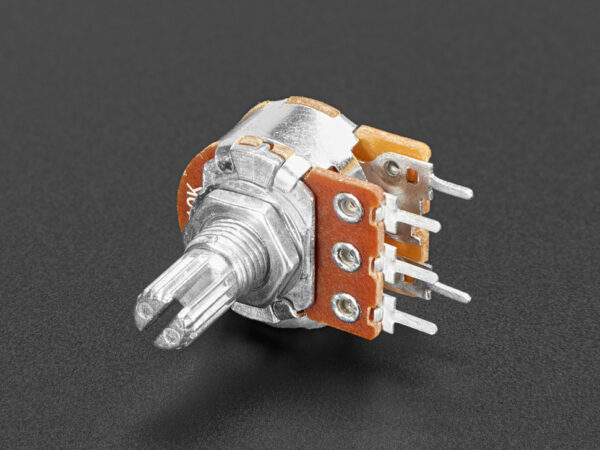 Panel Mount 10K Log Potentiometer w/ On-Off Switch - 10K Log w/ Switch