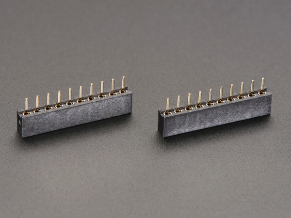 2mm 10 pin Socket Headers (for XBee) - Pack of 2