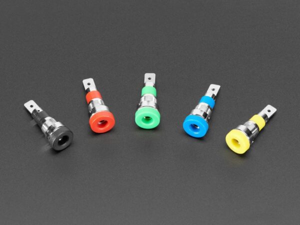 3691-00.jpg Panel-Mount Banana Jacks 4mm - Pack of 5 Multi-Color