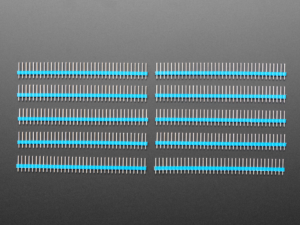 Break-away 0.1" 36-pin strip male header - Blue - 10 pack