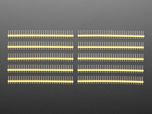 Break-away 0.1" 36-pin strip male header - Yellow - 10 pack