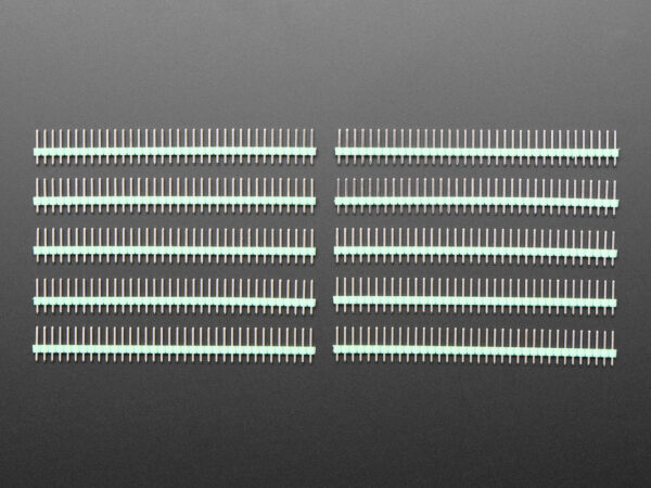 Break-away 0.1" 36-pin strip male header - Green - 10 pack