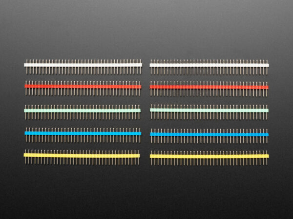 Break-away 0.1" 36-pin strip male header - Rainbow Combo 10 Pack