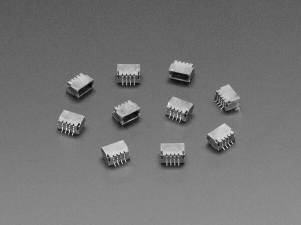 JST SH 4-pin Right Angle Connector (10-pack) - Qwiic Compatible