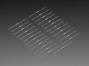 Through-Hole Resistors - 100 ohm 5% 1/4W - Pack of 25