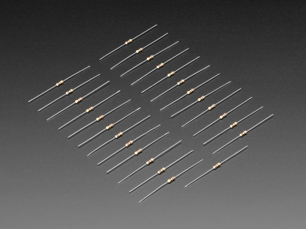 Through-Hole Resistors - 100 ohm 5% 1/4W - Pack of 25