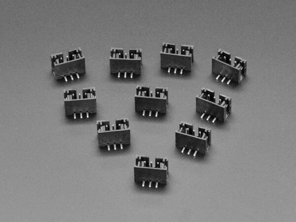 2mm 3-pin Vertical Connector - JST PH Compatible - 10 Pack - STEMMA