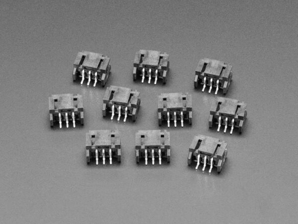 JST PH 2mm 3-pin Horizontal Connector (10-pack) - STEMMA
