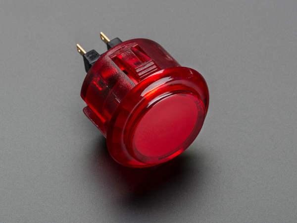 473-00.jpg Arcade Button - 30mm Translucent Red