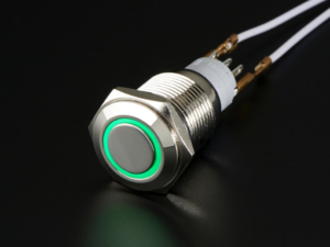 482-00.jpg Rugged Metal On/Off Switch with Green LED Ring - 16mm Green On/Off