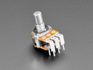 Alpha Dual-Gang 16mm Right-angle PC Mount - 500K Audio - RV16A01F-41-15R1-A500K-30H4