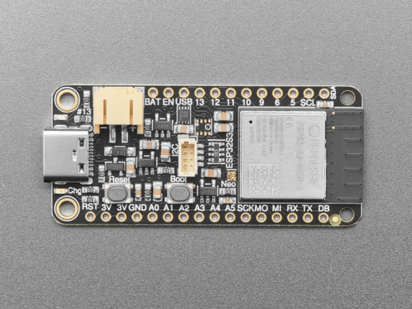 ESP32-S3 Feather with STEMMA QT / Qwiic - 8MB Flash No PSRAM