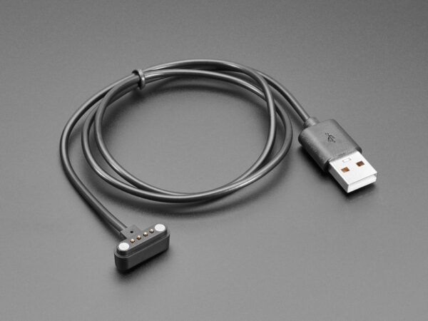 Magnetic USB Charging Cable for 4 Pin 0.1" Magnetic Connector - 60cm long