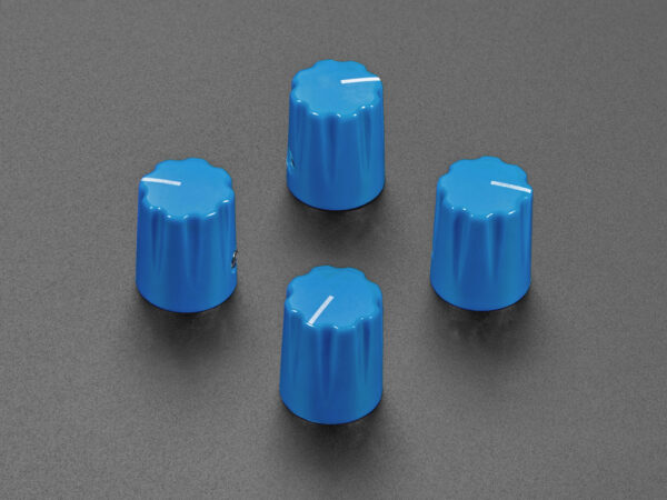 Blue Micro Potentiometer Knob - 4 pack