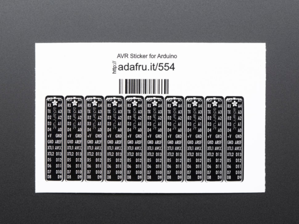 AVR Sticker for Breadboard Arduino-compatibles - 10 pcs