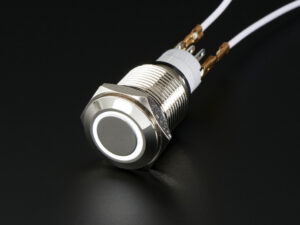 558-00.jpg Rugged Metal Pushbutton with White LED Ring - 16mm White Momentary