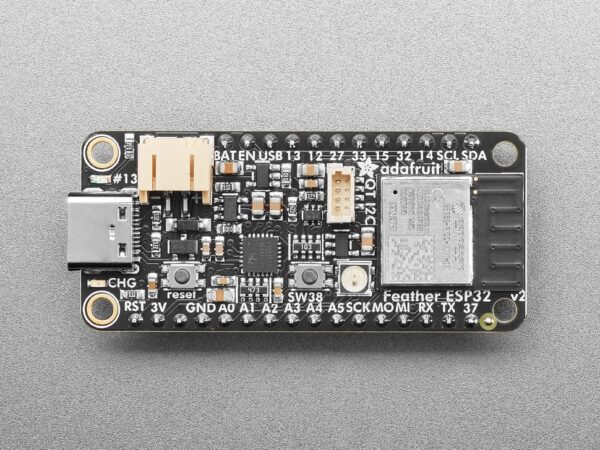 ESP32 Feather V2 with Headers -  8MB Flash + 2 MB PSRAM - STEMMA QT