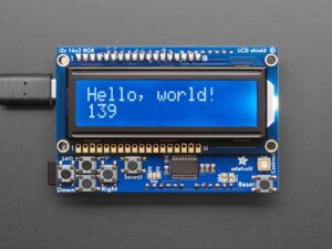 RGB LCD Shield Kit w/ 16x2 Character Display - Only 2 pins used! - NEGATIVE DISPLAY