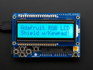 RGB LCD Shield Kit w/ 16x2 Character Display - Only 2 pins used! - POSITIVE DISPLAY