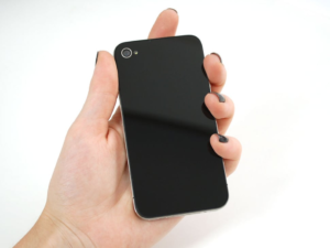 Black No-Logo iPhone Replacement Back - iPhone 4